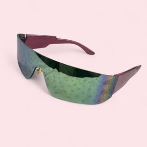 Retro rave festival purple/red and black sunglasses